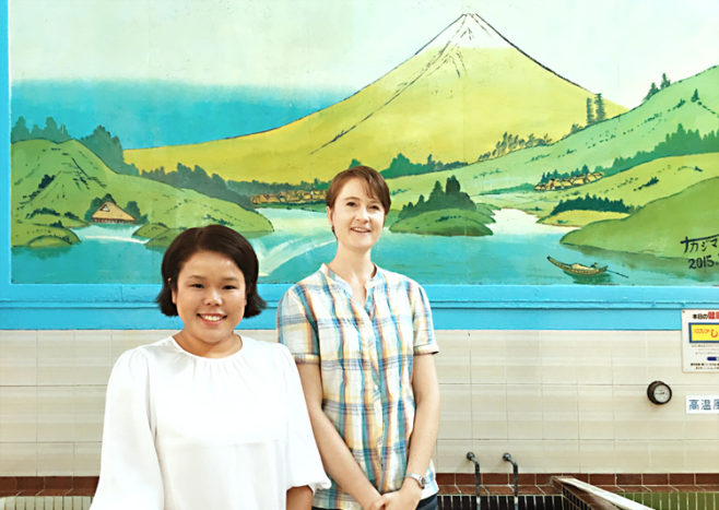 写真左から、エドさん、イデさん