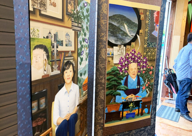 三宅さんが描く遺影絵画