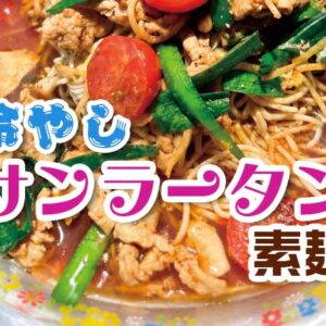 冷やしサンラータン素麺