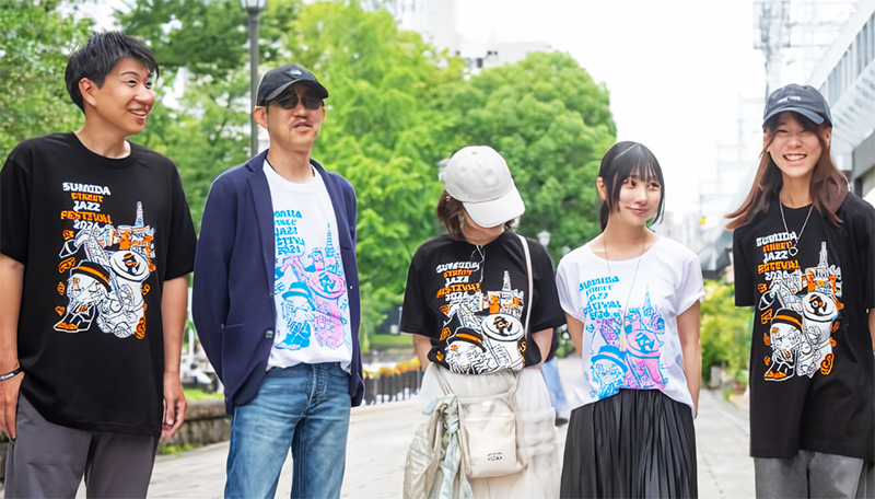 すみだジャズ&すみだジャズinひきふね
共通公式Tシャツ